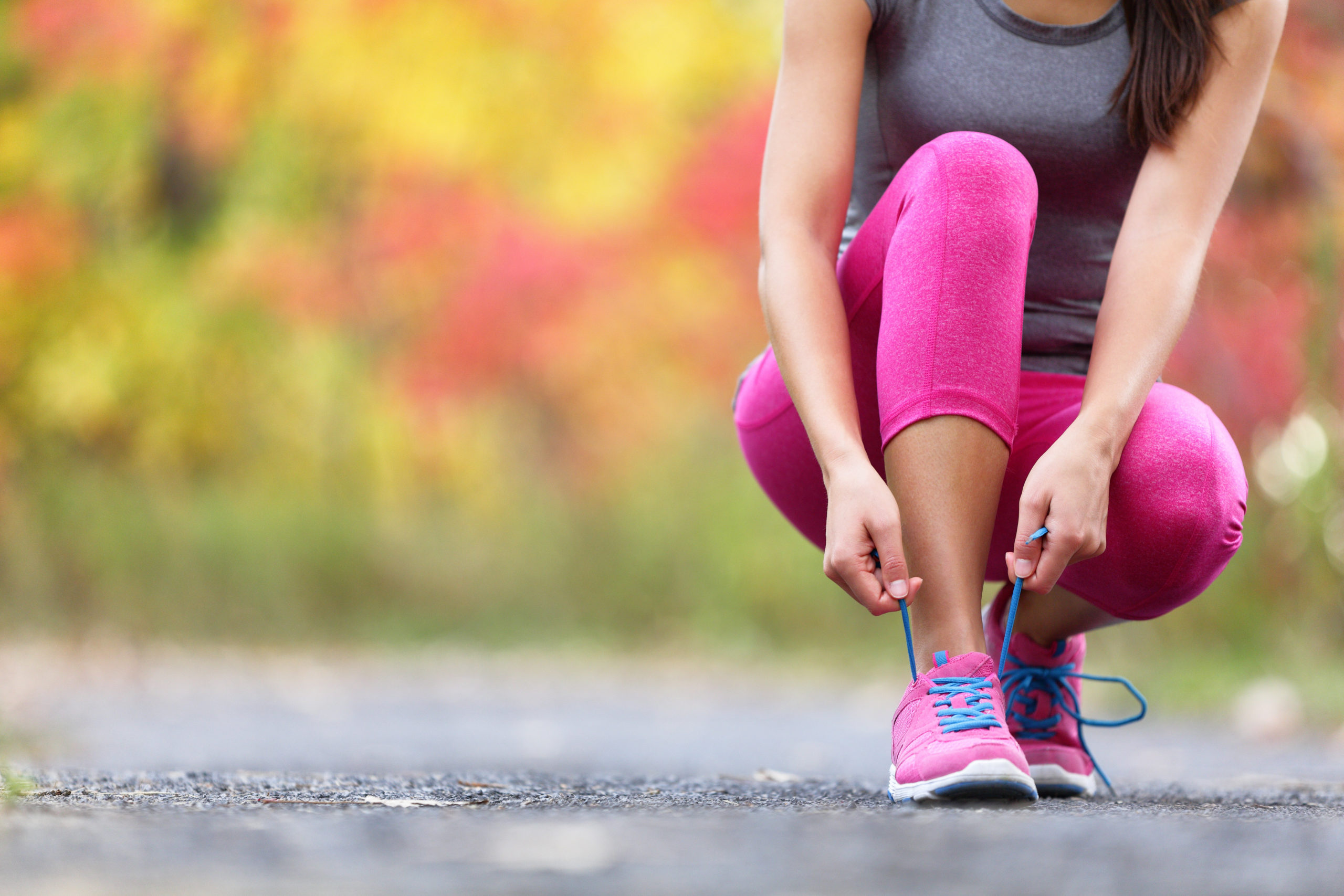 Fit Girl running, keep exercising